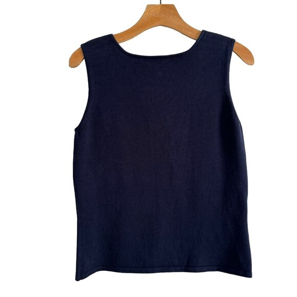 Spanner Sweater Tank Shell  Size Large Blue Women Top - Picture 4 of 12